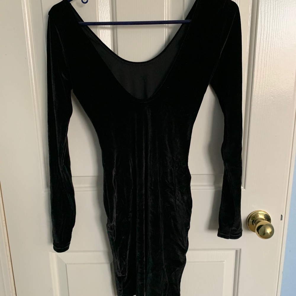 American Apparel Velvet Dress - Black